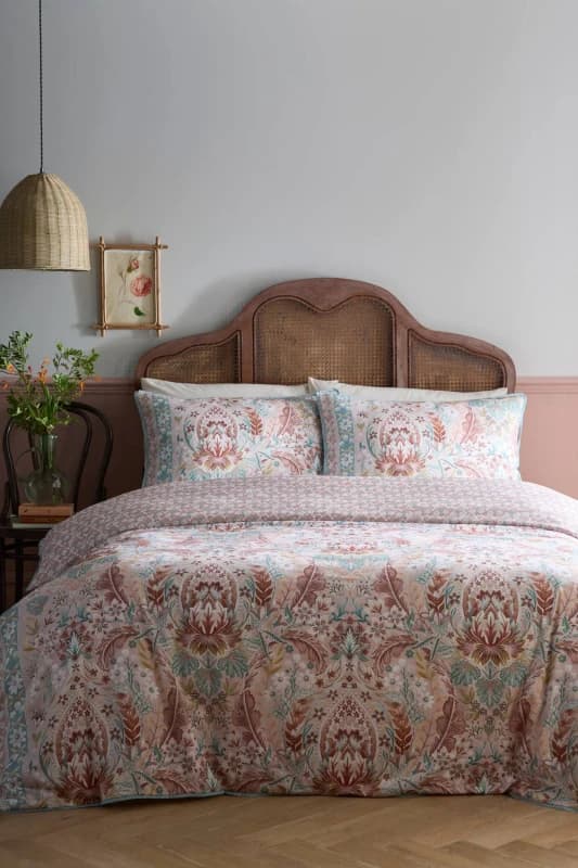 Appletree Floral Damask Duvet Cover Bedding Set Multi