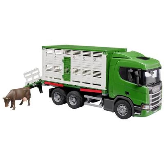 Bruder bruder Scania Super 560R Animal Transporter with Beef Assembled Commercial vehicle 03548