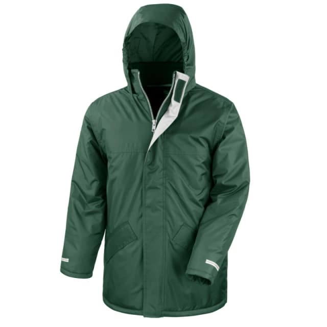 Result Core Mens Winter Parka in Bottle Green Size: Small Bottle Green Male S