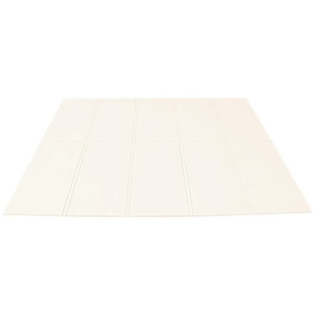 Kandytoys 1.98M X 1.48M Folding Pastel White Baby Mat