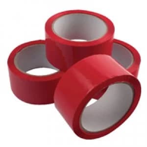 Ambassador Red Polypropylene Tape 50mm x 66m Pack of 6 APPR-500066-LN