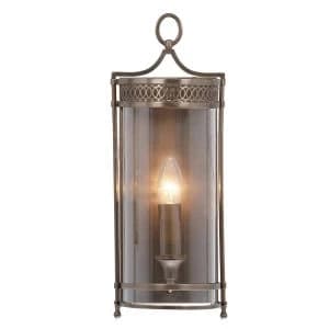 1 Light Indoor Candle Wall Light Dark Bronze, E14