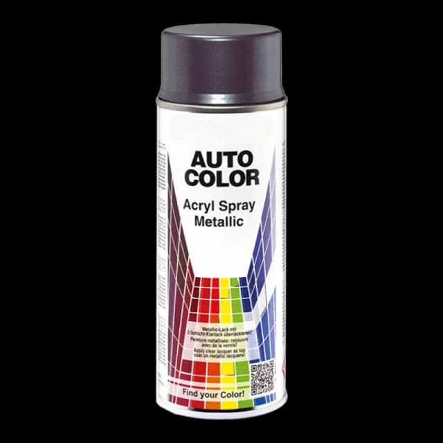 MOTIP 55265 Vehicle combination Paint silver, aerosol, Capacity: 400ml Kompakt silver metallic 12 ml Vehicle combination Paint (3625)