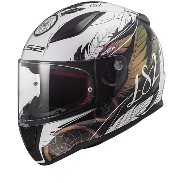 LS2 FF353 Rapid II Boho White Black Pink 06 Full Face Helmet Size M
