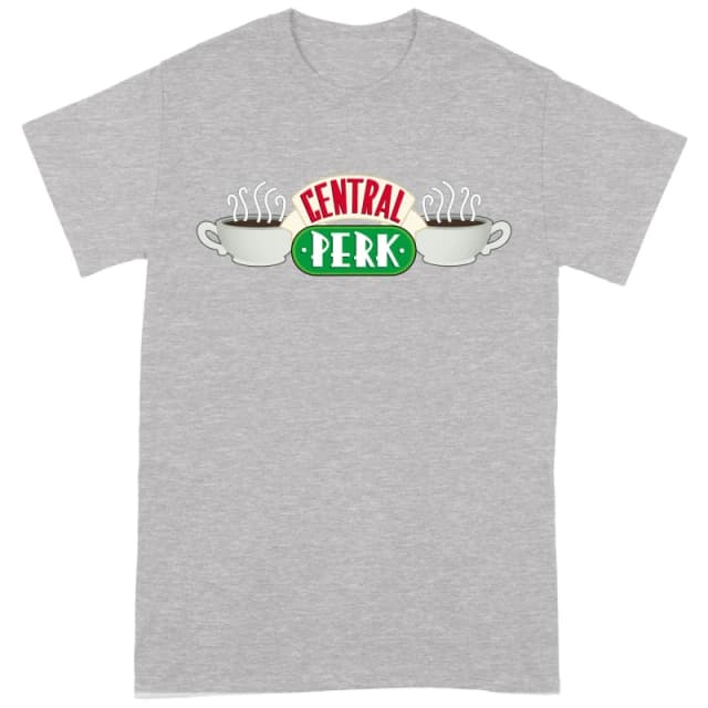 Friends Friends Men Central Perk T-Shirt in Grey Size: Small Grey S Male 5059958514935