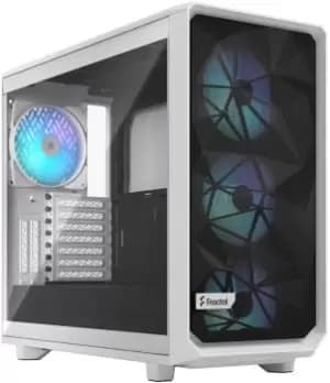 Fractal Design Meshify 2 RGB Tempered Glass Clear Tint Gaming Computer Case White