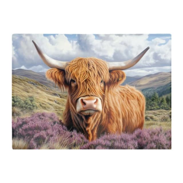 Warren Reed Designer A Beautiful Highland Cow Chopping Board