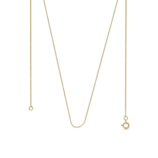 Be You 9ct Gold Curb 20 Chain Necklace Gold male 20in