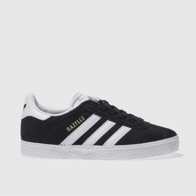 adidas Black & white gazelle Junior trainers Black / white UK 13 (EU 31½)