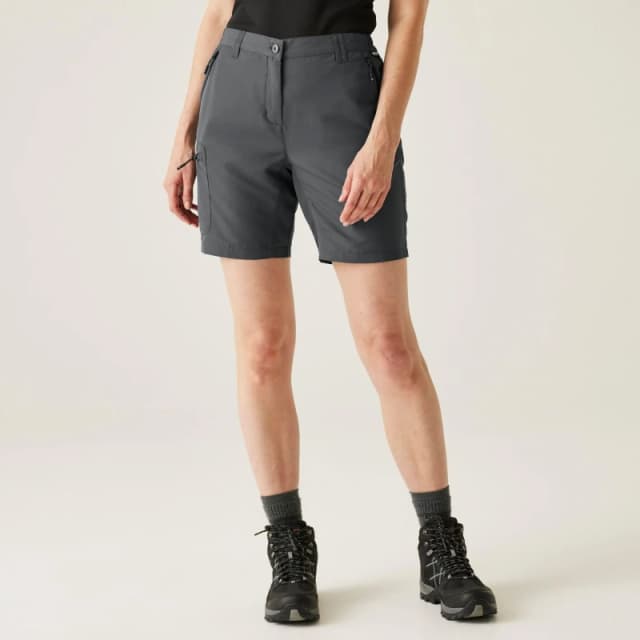 Regatta Womens Chaska III Walking Shorts Seal Grey female 20