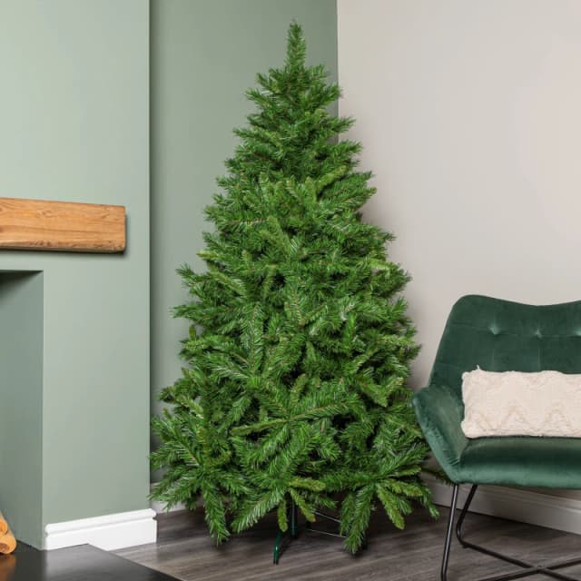 Samuel Alexander 6ft (1.8m) Luxury Kateson Fir Christmas Tree in Green with 816 tips Green Unisex