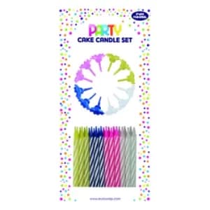 Cake Candle Set Multicolour (Pack of 6) 6846-CC-OBB