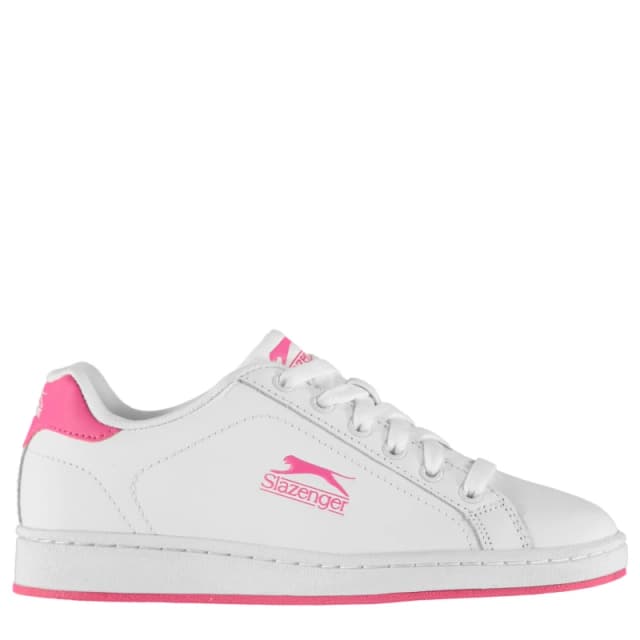 Slazenger Ash Lace Junior Trainers - White White 3