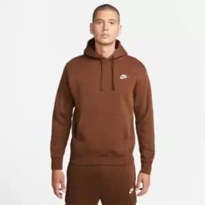 Nike Sportswear Club Fleece Pullover Hoodie - Brown