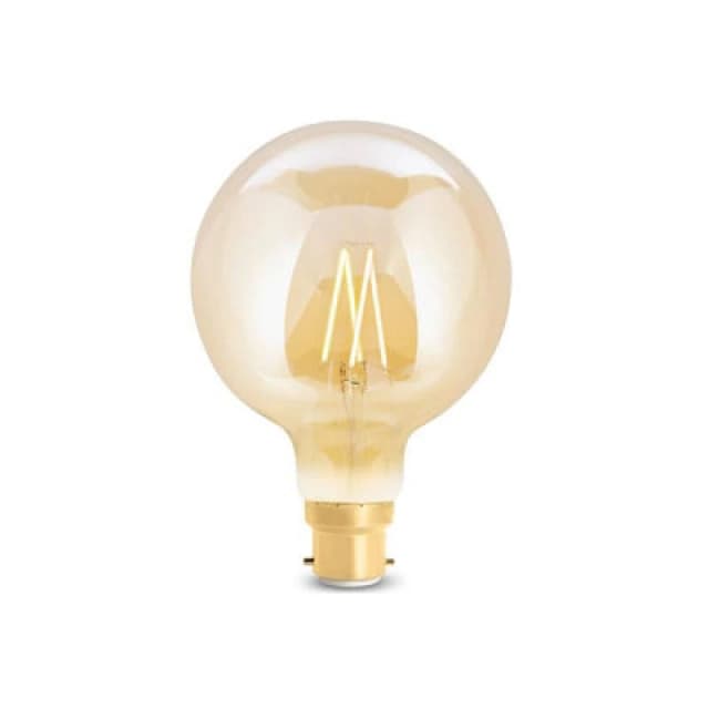 1000 Mile 1000 Mile WiZ G95 Bayonet Tunable Filament Dimmable Lightbulb in Clear Clear One Size Unisex 4897104950487