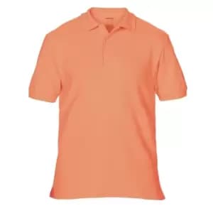 Gildan Mens Premium Cotton Sport Double Pique Polo Shirt (L) (Terracota)