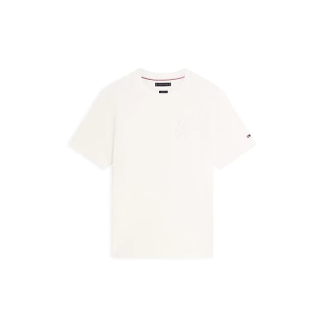 Tommy Hilfiger Tommy Scrpt Intrlk T Sn63 Ivory Petal male S