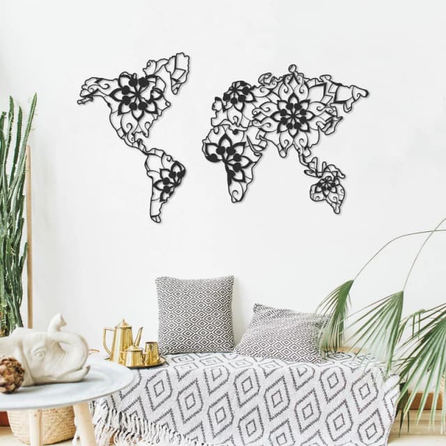 DECORTIE Decortie - metal wall art mandala - Black M.DK.T.16550