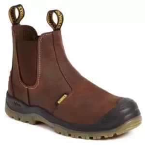 DEWALT Mens Leather Safety Boots (7 UK) (Brown) - Brown