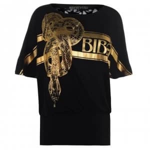 Biba Snake Foil T Shirt - Black