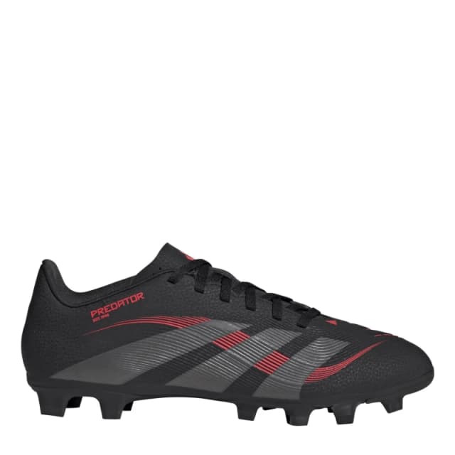 adidas Predator Club Firm Ground Football Boots - Black 9.5