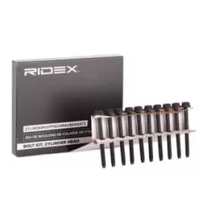 RIDEX Cylinder Head Bolt Kit VW,AUDI,SKODA 1217B0116 WHT000912x10 Bolt Kit, cylinder head