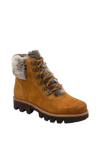 Ravel Suede Ventry Flat Ankle Boots - Tan, Brown, Size 3, Women