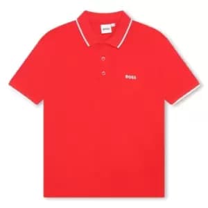 Boss Small Logo Polo Shirt - Red