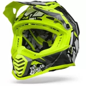 LS2 MX437 Fast Evo Crusher Black H-V Yellow M