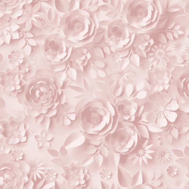 Muriva Pink Floral 3D Effect Embossed Wallpaper