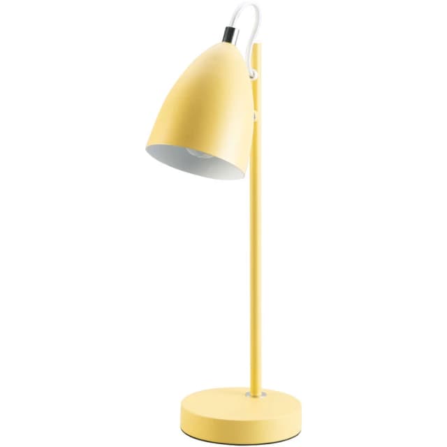 BHS Lighting Sian Task Table Lamp Yellow
