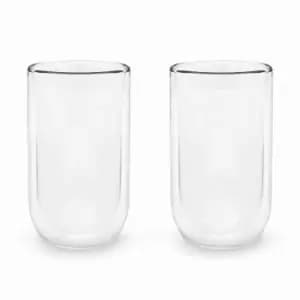 Bredemeijer Set Of 2 Double Wall Glass Tumbler For Coffee Or Tea, Large 400Ml