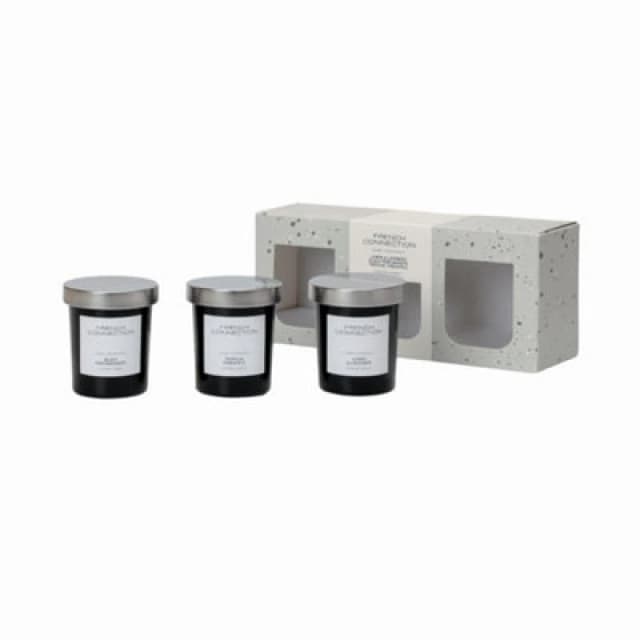French Connection Trio Of Candles Giftset 3 X 64G