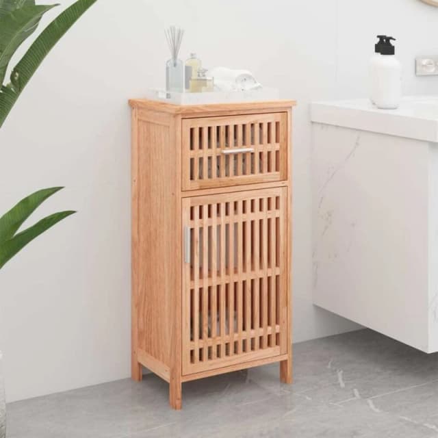 VIDAXL Vidaxl - Bathroom Cabinet 42x29x82cm Solid Wood Walnut 8720287220350