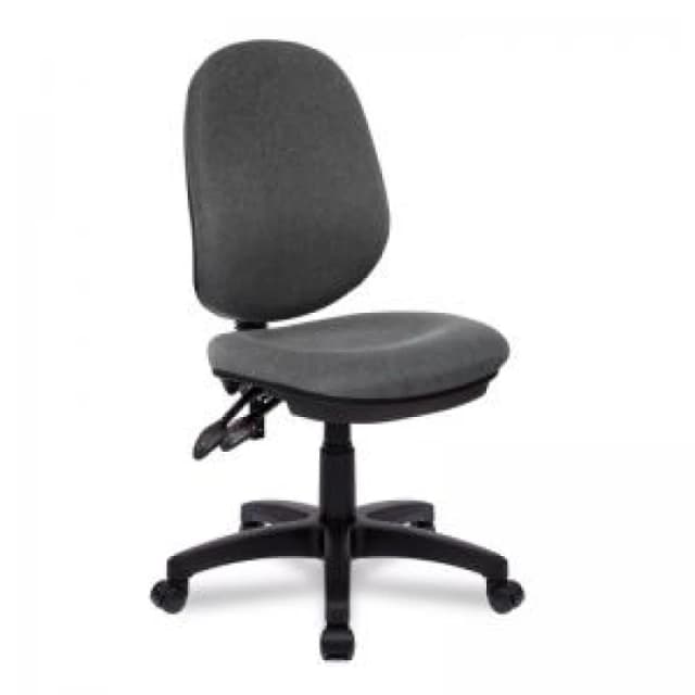 Java Nautilus Designs Java 200 Medium Back Twin Lever Fabric Operator Office Chair Without Arms Grey - BCF/P505/GY BCF/P505/GY