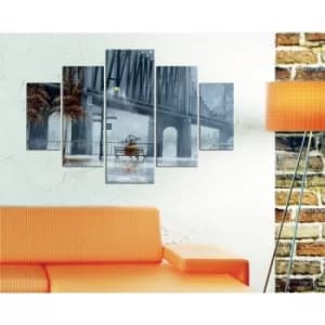 ST174 Multicolor Decorative MDF Painting (5 Pieces)