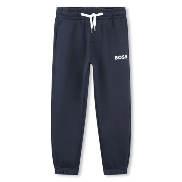 Boss Kids Small Logo Jogging Bottoms, Drawstring Waistband Navy 849 male 4Y
