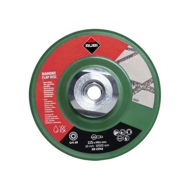 Rubi Tiling Tools Diamond Flap Disc 32921 Diameter: 115mm