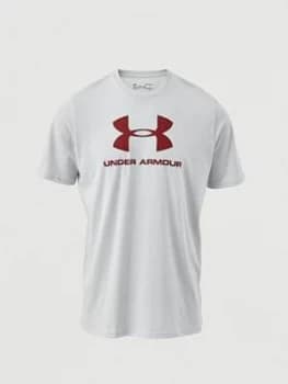 Urban Armor Gear Sportstyle Logo T-Shirt - Grey/Burgundy