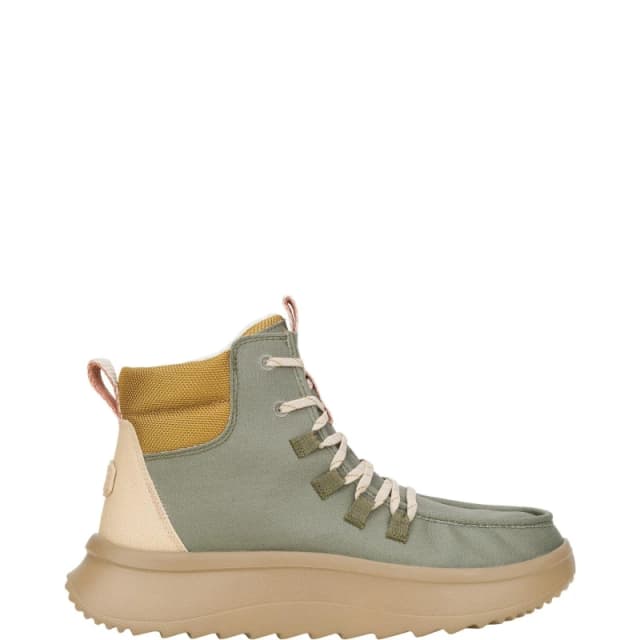 HEYDUDE Wendy Peak Apres Ankle Boots Olive