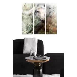 MDF7666999 Multicolor Decorative MDF Painting (3 Pieces)