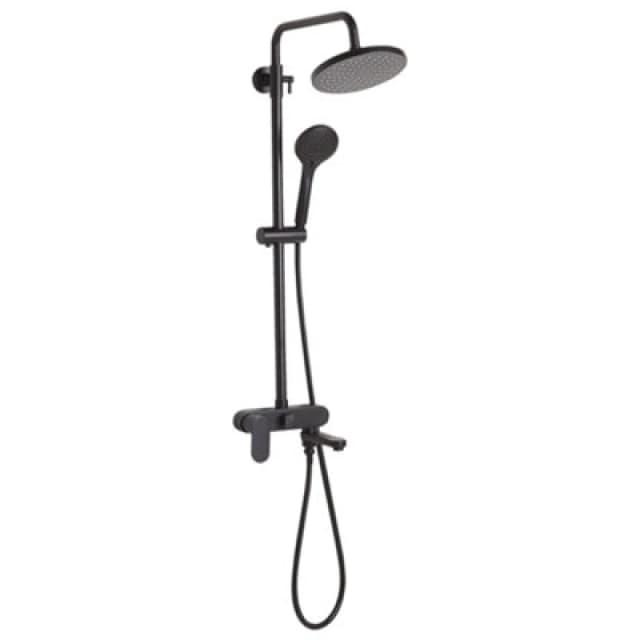 Beliani Mixer Shower Set With Rainshower Gurara Black