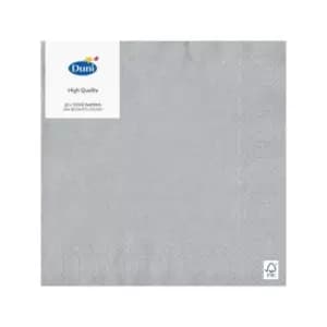 Duni Silver Paper Napkins, 16.5cm