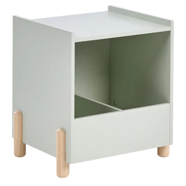 Beliani Bedside Table Quilpie Light Green
