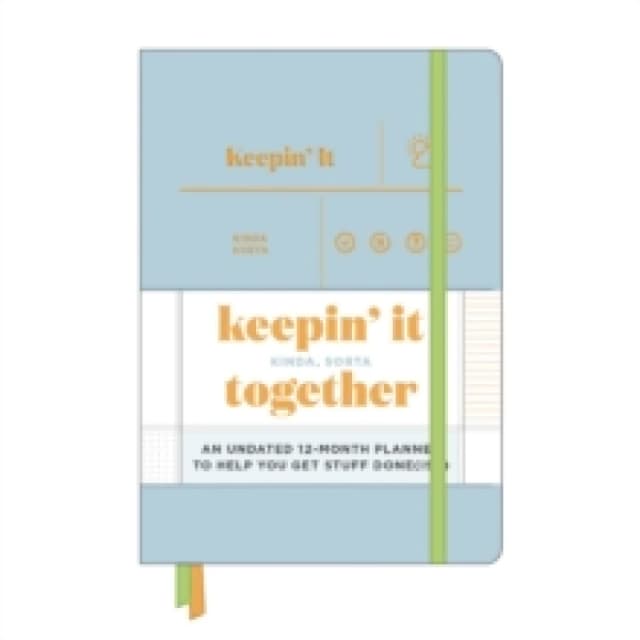 Knock Knock Keepin It Kinda, Sorta Together Large Hardcover Planner Diary or journal