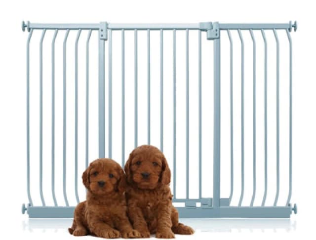 Bettacare Extra Tall Elite Dog Gate, 143Cm - 152Cm, Matt Grey, Extra Tall 96.8Cm In Height, Pressure Fit Pet Gate