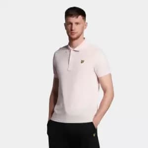 Mens Plain Polo Shirt - Light Pink - XS