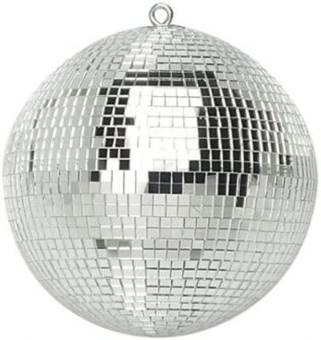 Mirror Ball 20cm 200mm 8" Silver Sparkling Disco Lights Halloween Xmas Party Large A-CAB178080 Mirror Ball