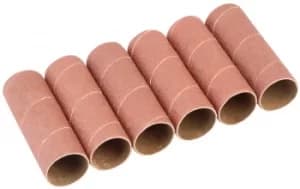 Draper Pack of Six 38mm Aluminium Oxide Sanding Sleeves for 10773 |25189