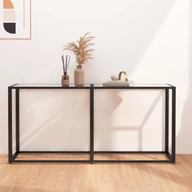 VIDAXL Console Table Transparent 160x35x75.5cm Tempered Glass Vidaxl 8720286462751